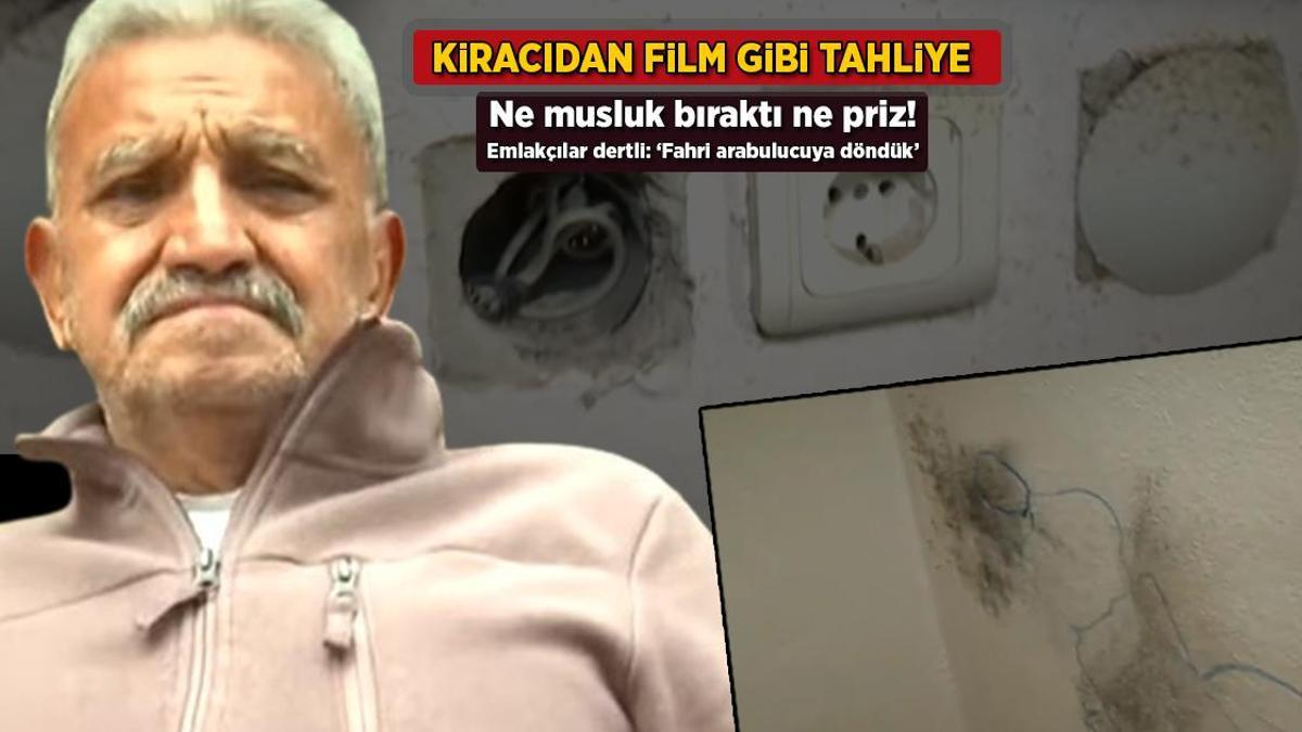 Film gibi tahliye! Kiracı ne musluk bıraktı ne priz! Emlakçılar: 'Fahri arabulucuya döndük'