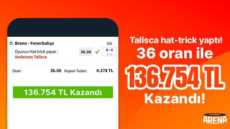 Talisca hat-trick yaptı! Misli üyesi 136.754 TL kazandı…