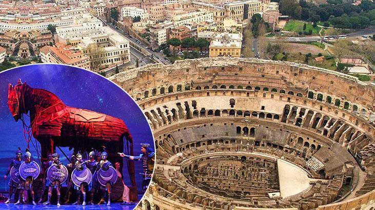 Dünya mirası Troya, Roma'nın kalbi Kolezyum'da sergilenecek