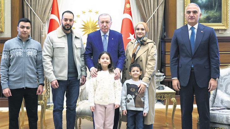 Cumhurbaşkanı, Hind Rajab’ın ailesini kabul etti