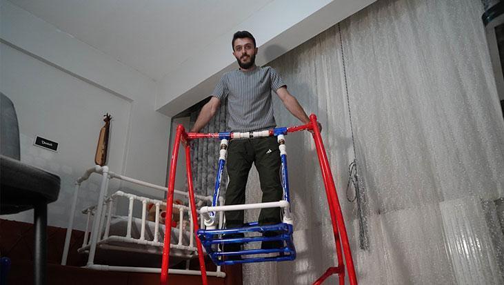 Baba olmaya gün sayarken tasarladı! Su tesisatçısının borulardan yaptıkları, sipariş yağmuruna dönüştü