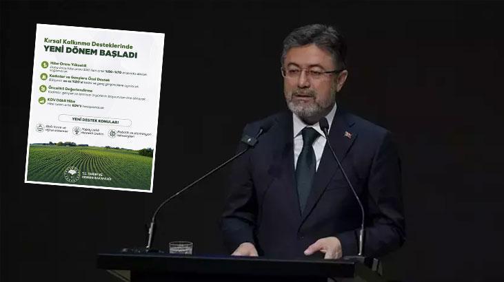 Bakan Yumaklı duyurdu! Yeni dönemin başladı! Hibe oranları artırıldı