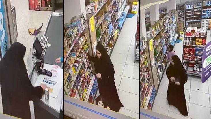 Sultangazi’de akılalmaz hırsızlık! Market çalışanının unuttuğu telefonu alıp alışveriş yaparak çıktı