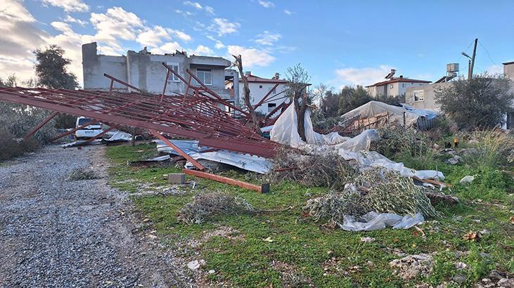 Antalya'da hortumun neden olduğu zarar, gün ağardığında ortaya çıktı