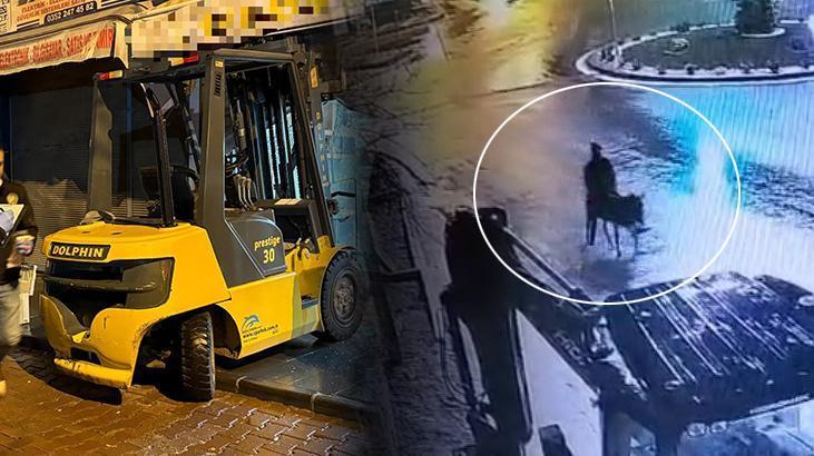 Forkliftle kuyumcuya girdi, eşekle kaçtı! Altınları sakladığı yeri itiraf eti