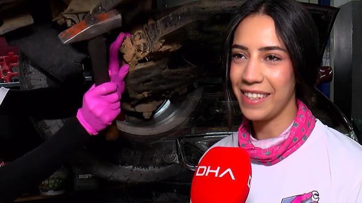 Türkiye'de ilk ve tek kadın! Çıkan sesten arızaya çözüyor