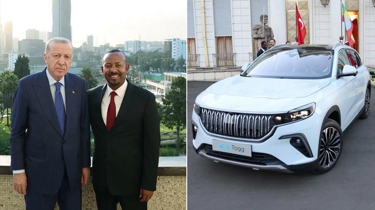 Cumhurbaşkanı Erdoğan Etiyopya Başbakanı Ahmed'e TOGG hediye etti