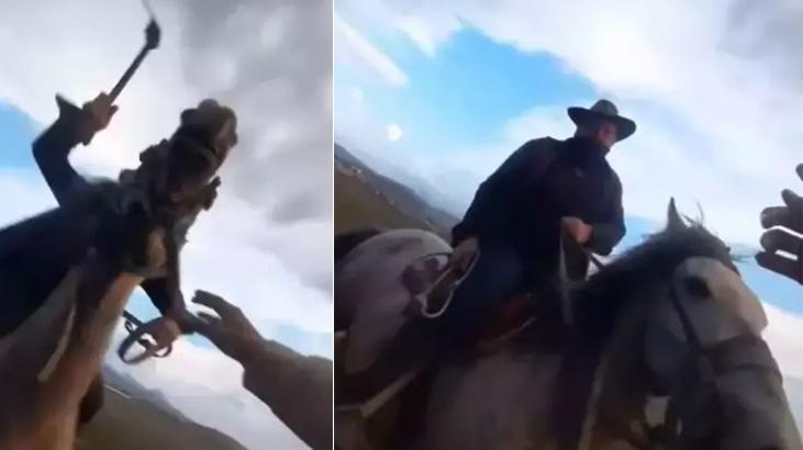 Kayseri'de atlı zorba! Fotoğraf çektirmek isteyen aileye dehşeti yaşatmıştı, hakim karşısına çıktı