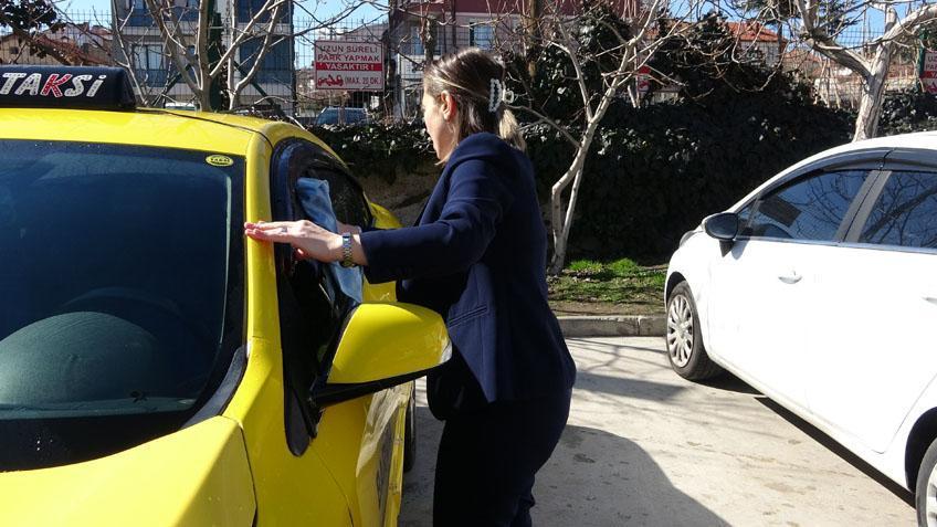 3 çocuk annesi taksici Hacer Topal gece gündüz çalışıyor! 'Merhaba abi' deyip biniyorlar