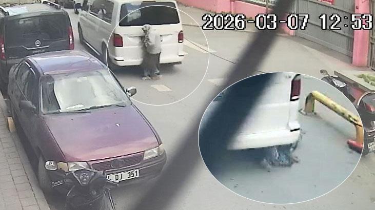 Yaya geçidindeki kadın geri manevra yapan minibüsün altında kaldı: Şoför teyzeyi görmedi