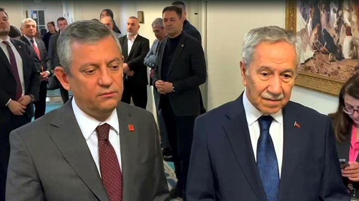 CHP lideri Özgür Özel'den Bülent Arınç'a ziyaret
