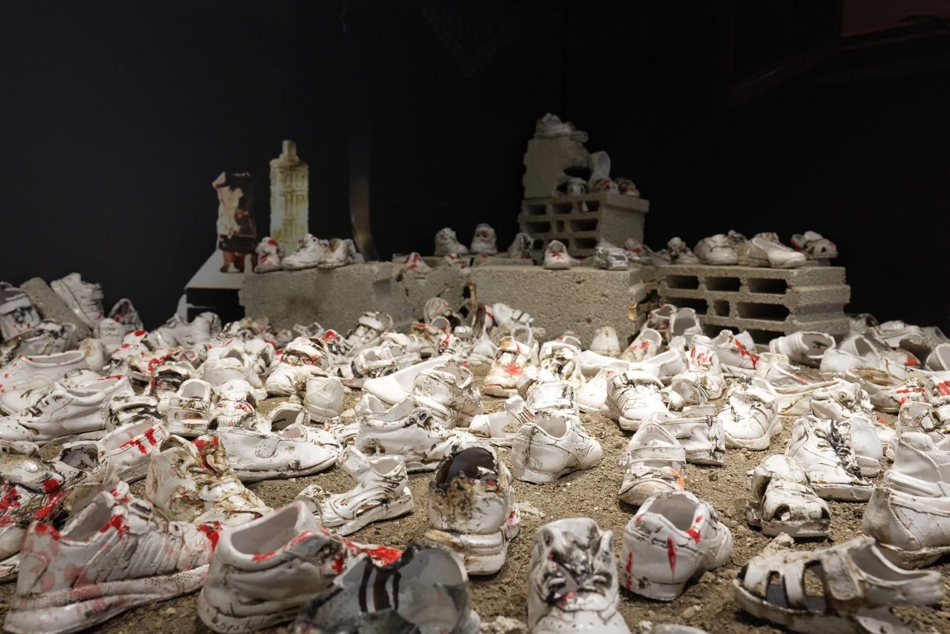 Filistin’e destek için “Sessiz Ayakkabılar” sergisi