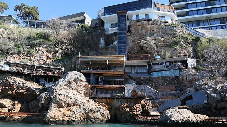 Antalya'da falezlerde 26 noktada işgal, havadan görüntülendi: Derhal kaldırılsın