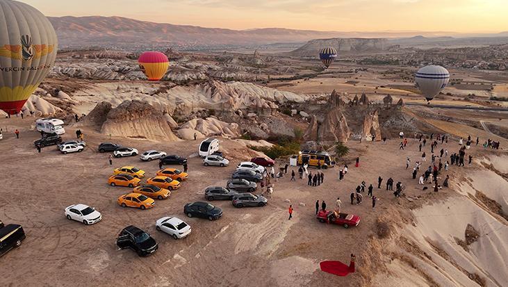 Kapadokya bayramda ziyaretçi akınına uğradı