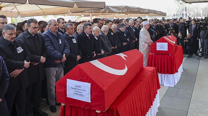 Katar'da şehit olan ASELSAN teknisyenleri Ankara'da son yolculuğuna uğurlandı