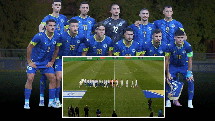 Bosnalı futbolculardan İsrail Milli Takımı'na seremonide protesto!