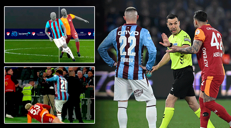 Trabzonspor-Galatasaray derbisinin tartışmalı pozisyonlarını eski hakemler değerlendirdi! 'Video hakem büyük hata yaptı'
