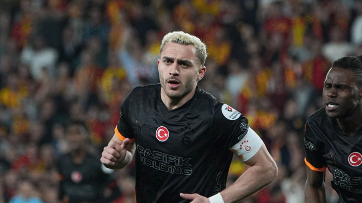 Galatasaray'da Barış Alper Yılmaz sahaya kaptan çıktı! Forvet oynadığı maçta yine golünü attı