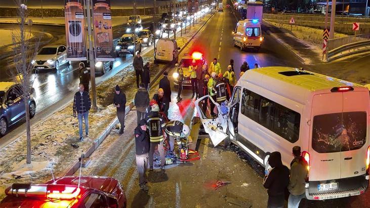 Erzurum’da zincirleme kaza! Çok sayıda yaralı var