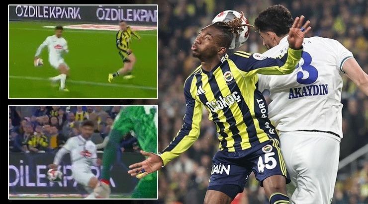 Fenerbahçe-Çaykur Rizespor maçında tartışmalı pozisyonlar! VAR kararı dikkat çekti