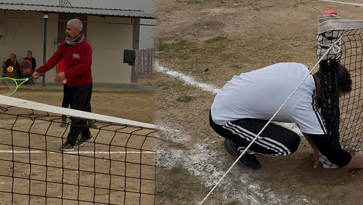 Urfa'daki bu köyde herkes tenis oynuyor! Televizyonda gördükleri raketi ellerinden düşürmüyorlar