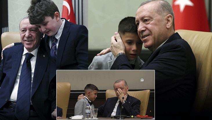 Cumhurbaşkanı Erdoğan, 23 Nisan'da çocuklarla bir araya geldi