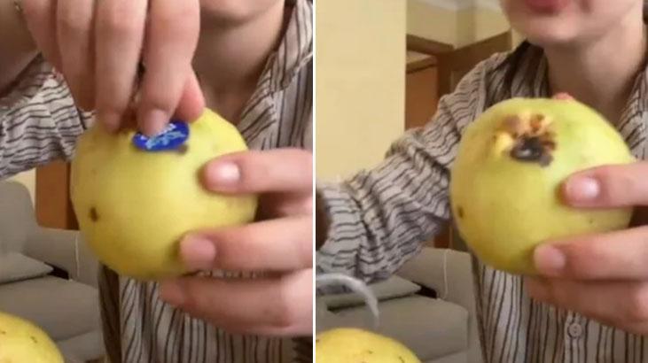 Meyve almadan önce etiketini çıkarın! Bu taktiği uyguluyorlarmış