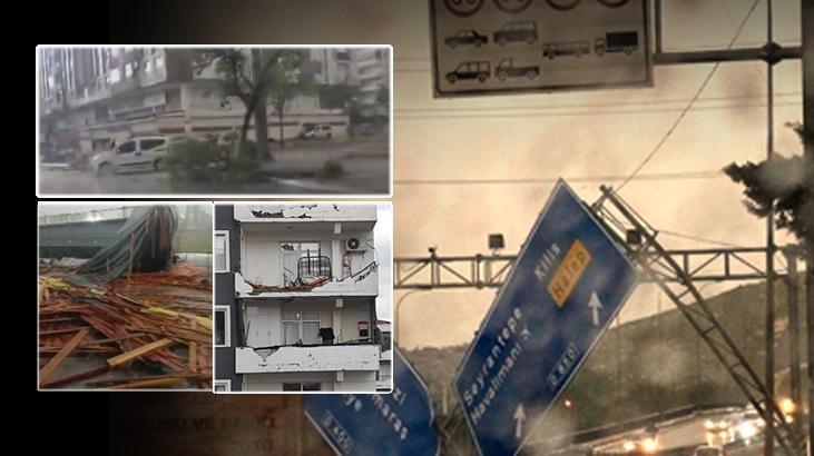 Süper hücre şehri talan etti! Gaziantep'te yağmur, dolu, fırtına ve hortum aynı anda etkili oldu
