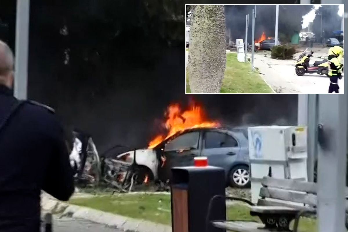 İsrail'e düşen İran füzesi ortalığı cehenneme çevirdi