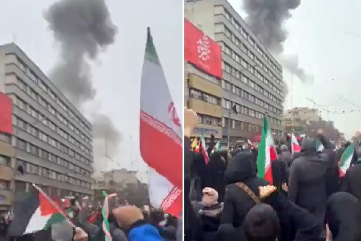 İsrail'in "Vuracağız" dediği Tahran'daki miting alanında patlama