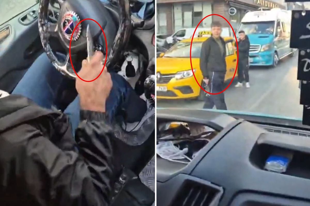 Minibüsü karıştıran iddia! Şüpheli "İnmem" dedi, şoför bıçağı kaptı