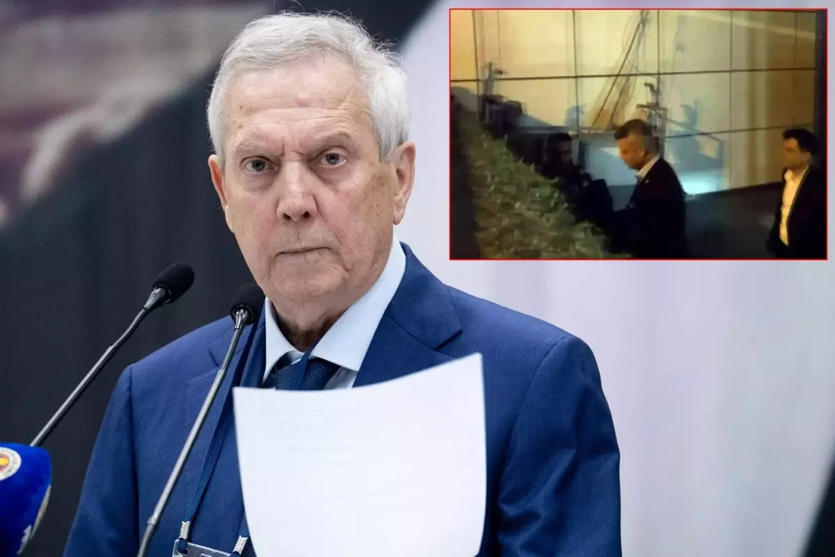 Ortalık yangın yeriyken Aziz Yıldırım'ın fotoğrafı tartışma yarattı