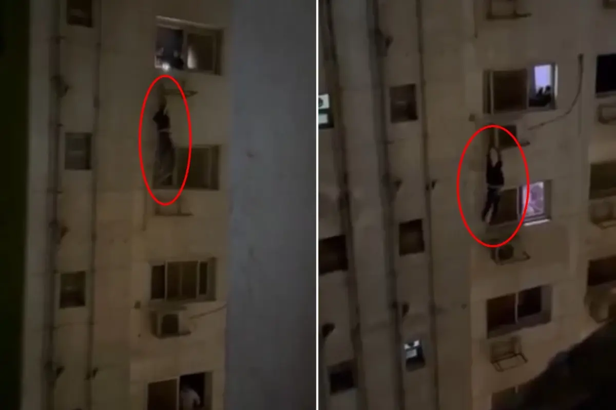 Örümcek adam değil! Haline acıyıp yardım için bakın nasıl seslendiler