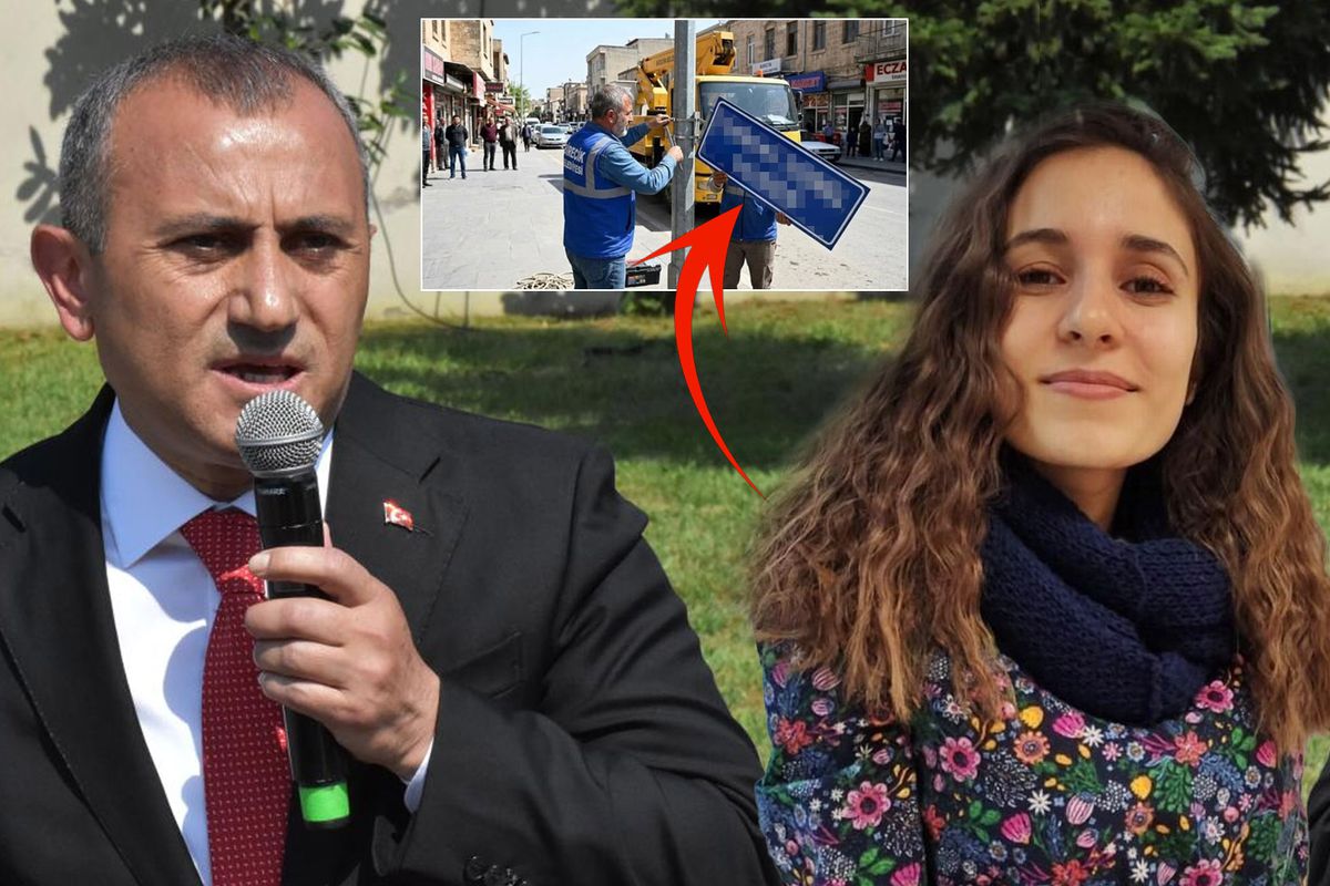 Vali Tuncay Sonel'in adının verildiği sokağın tabelası söküldü