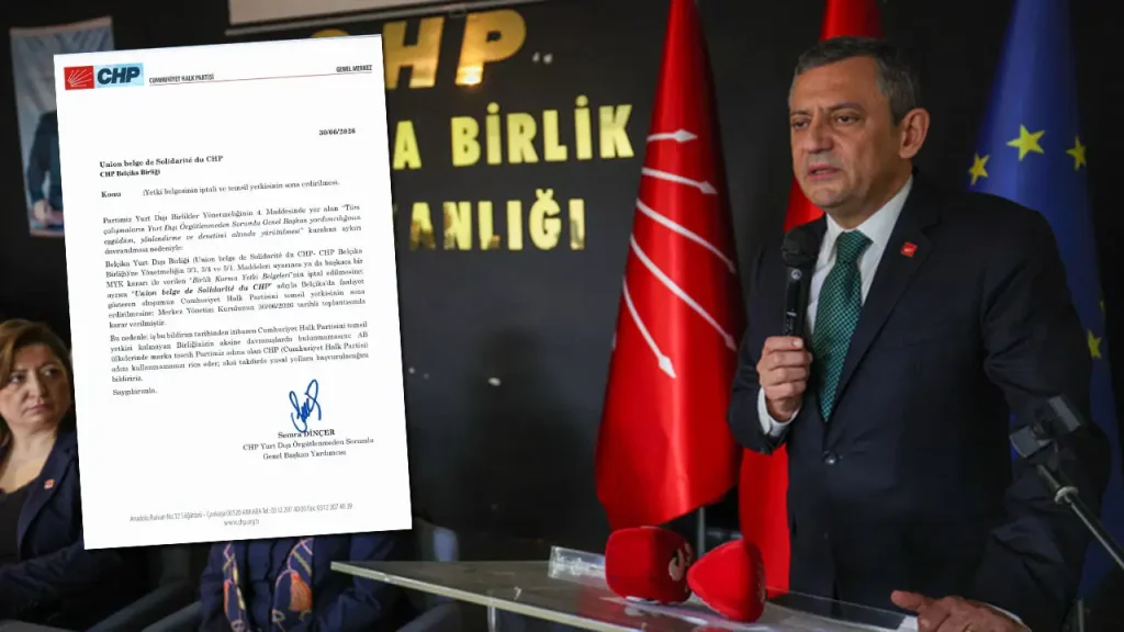 Mutlak butlan yönetimi CHP Belçika Birliği’ne ait yetki belgesini iptal etti